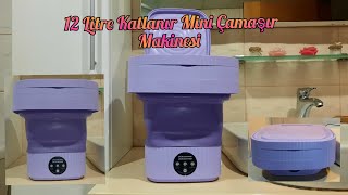 12 Litre Katlanır Mini Çamaşır Makinesi [upl. by Eniortna]