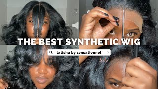 55 SYNTHETIC WIG  LATISHA SENSATIONNEL WHAT LACE CLOUD 9 WIG [upl. by Budd542]