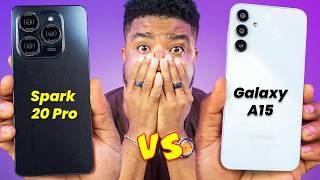 TECNO Spark 20 Pro vs Samsung Galaxy A15  Which is BETTER [upl. by Neeloc]