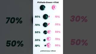 Phthalo Green  Pink Colour Recipes colormixing asmr guessthecolor satisfyingart [upl. by Soph]