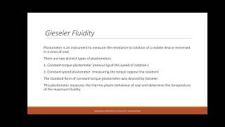 Rheological Properties of Coking coal Fluidity [upl. by Kantor490]