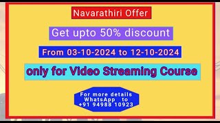 Navarathiri Offer [upl. by Adnirim]