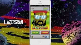 LAZERGRAM  iOS APP TUTORIAL [upl. by Merell]