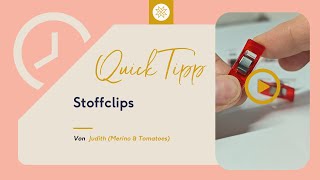 Quick Tipp Stoffclips [upl. by Nipha574]