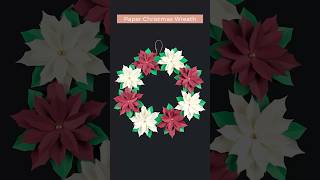 DIY PAPER CHRISTMAS WREATH [upl. by Ladnik213]