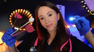 ASMR  Full Doctor Medical Exam ear eye face scalp physical checkup [upl. by Barolet]