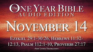 November 14  One Year Bible Audio Edition [upl. by Sotsirhc]