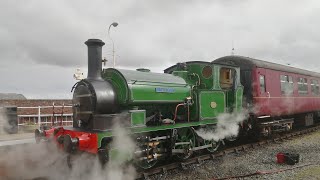 Hudswell Clarke amp Co No 1208 at the Lincolnshire Wolds Railway 29082022 [upl. by Uehttam303]