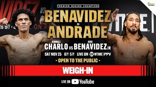 Benavidez vs Andrade OFFICIAL WEIGHIN [upl. by Ima]