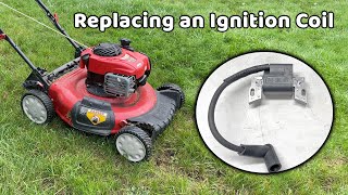 Replacing the Ignition Coil on a Troy Bilt Lawnmower [upl. by Tana956]