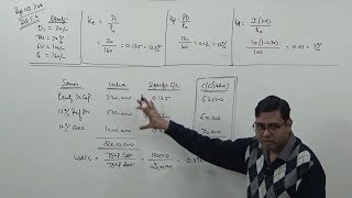 Weighted Average cost of Capital WACC under Book Value Approach  Financial Management [upl. by Trudie]