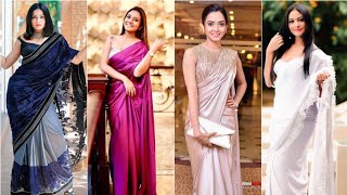 Sri Lankan Actresses Saree Designs Collection  Saree Designs Ideas  AshiFashion [upl. by Meehar874]