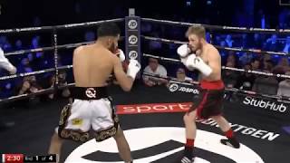 QAIS ASHFAQ PRO DEBUT vs BRETT FIDOE FULL FIGHT [upl. by Peter]