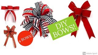 Learn how to make 4 bows in LESS than 3 minutes [upl. by Ahsimed]