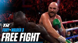 Tyson Fury vs Deontay Wilder 3  FREE FIGHT  2021 FIGHT OF THE YEAR  Fury Returns Dec 3 ESPN [upl. by Irehc757]