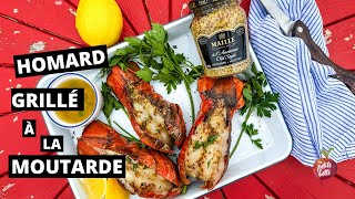 HOMARD GRILLÉ À LA MOUTARDE 🦞 Queues de homard bbq [upl. by Sylvia]