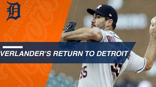 Justin Verlander honored by Detroit strikes out 10 in win [upl. by Collum]