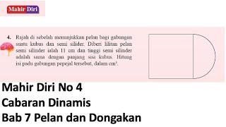 Mahir diri No 4  Cabaran Dinamis  Bab 7 Pelan dan dongakan  Matematik Tingkatan 3  Buku Teks [upl. by Shermy]