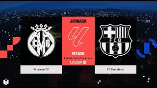 Villareal vs Barcelona  La Liga 202425  Gameplay pes 2021 [upl. by Etnomed]