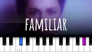 Familiar  Agnes Obel piano tutorial [upl. by Blunk235]