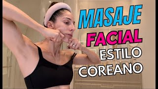 1Masaje Facial Linfático estilo Coreano [upl. by Sewel]