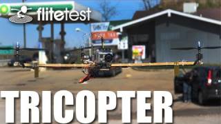 Flite Test  Tricopter  REVIEW [upl. by Nylaroc317]