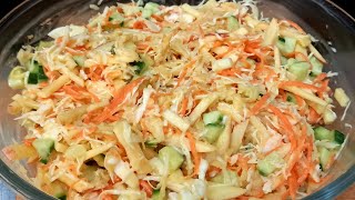 I cant stop eating this CABBAGE SALAD  Coleslaw Salad Recipe  MaiPai Recipe [upl. by Kreager89]