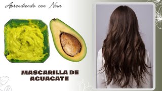 Mascarilla de aguacate para el cabello seco y maltratado [upl. by Laden]