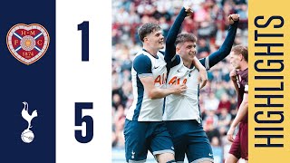 HEARTS 15 TOTTENHAM HOTSPUR  HIGHLIGHTS  MOORE amp LANKSHEAR SHINE IN SCOTLAND [upl. by Natan404]