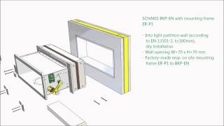 SCHAKO BKPEB with mounting frame ERP1 [upl. by Aneekal]