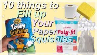 10 THINGS TO FILL YOUR PAPER SQUISHIES [upl. by Eiveneg]