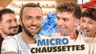 Léon Marchand et Squeezie en chaussettes ft Freddy Gladieux amp Oscar  Micro Chaussettes 2 [upl. by Purity]