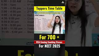 📃Evening Timetable for NEET 2025  Garima Goel [upl. by Eiznekam]