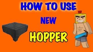 How to Use New Hopper  Minecraft 172 update [upl. by Shaner749]