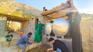 quotCreating a Beautiful Bamboo Canopy for Water Tank Platform  Amirs Sons Projectquot [upl. by Inalel]