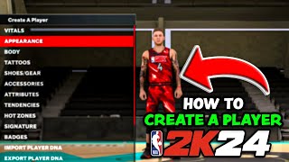 NBA 2K24  How To Create A Player [upl. by Alyam]