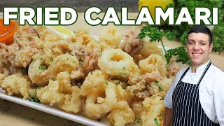 How to Make Crispy Fried Calamari Recipe with Marinara Sauce by Lounging with Lenny [upl. by Ferneau]