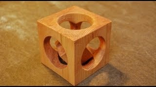 How to Make a Cube In a Cube woodloggercom [upl. by Nered507]