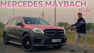 Mercedes Maybach Style Wrapped GL 350  Rose Gold Wrap  Matte Black Wrap  Mercedes car Modified [upl. by Rramed]