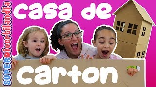 🏠 Casa de Cartón 🏠 Andrea Irene y Raquel en SUPERDivertilandia [upl. by Bayly]