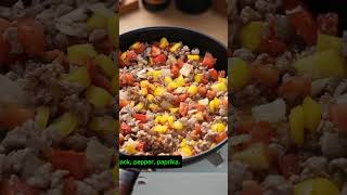 Brinjal and meat starter 🥩  unique meat starter shorts cooking trending [upl. by Vi]