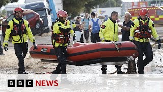 Spain floods death toll rises above 200  BBC News [upl. by Vittorio862]