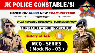 JK Police Constable Mock Test 03  JKP Constable Mock Test Series  JKSSB PYQ amp Most Asked Questions [upl. by Olodort716]