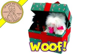 Caroling Puppies Motion Activated Animated Musical Dogs In Christmas Present Box [upl. by Eniamart]