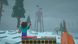 WE ARE TRYING TO HIDE FROM SIREN HEAD IN MINECRAFT [upl. by Enahc319]