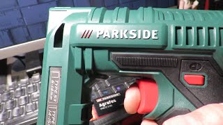 LIDL  Agrafeuse amp Cloueuse électrique PARKSIDE PHET 15 B1  Stapler amp Nailer Unboxing amp Tests [upl. by Zerat]