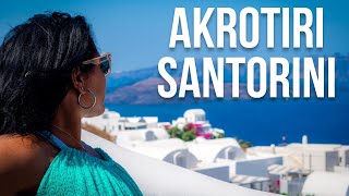 Akrotiri Santorini Greece Walking Tour  The Quiet Side of Santorini [upl. by Ferriter50]