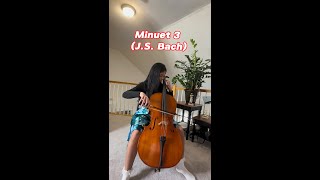 Minuet 3 JS Bach [upl. by Jenette]