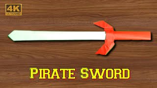 How To Make Pirates Sword  Easy Paper Sword Tutorial  Rth Artwork [upl. by Hirai]