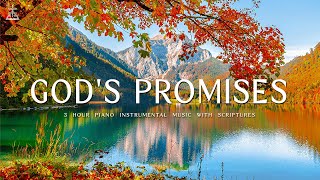 Gods Promises Piano Instrumental Music With Scriptures amp Autumn Scene 🍁CHRISTIAN piano [upl. by Linnet]